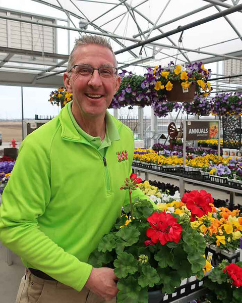 Manager of the Grimes, Iowa, Earl May Garden Center.