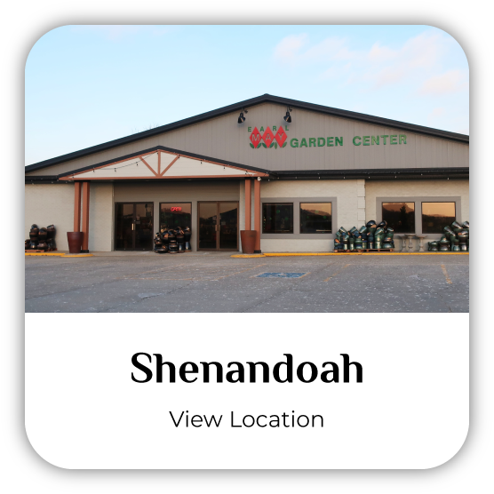 Shenandoah, Iowa, Earl May Garden Center storefront.