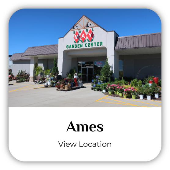Ames, Iowa, Earl May Garden Center storefront.