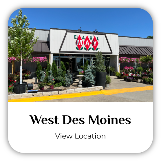 West Des Moines, Iowa, Earl May Garden Center storefront.