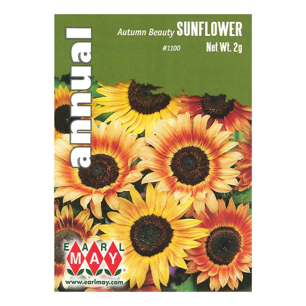 Packet of Earl May Autumn Beauty Sunflower seeds