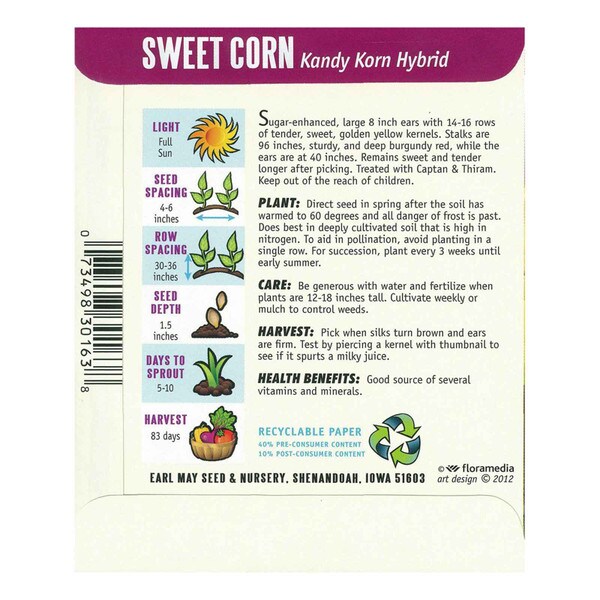 Kandy Korn Hybrid Corn Seeds | Sweet & Sturdy | Earl May