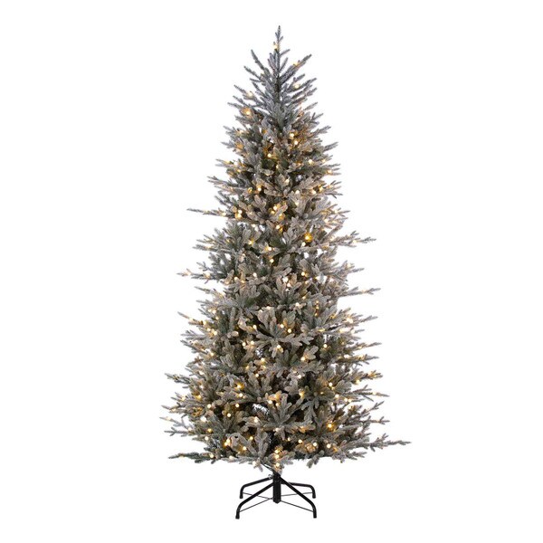 7.5ft Western Natural Cut Flocked Pine Christmas Tree | Earl May