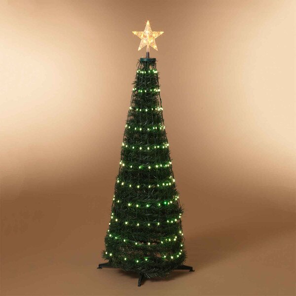 Steel Indoor/Outdoor 4ft Christmas Tree with LED Multi Color Lights