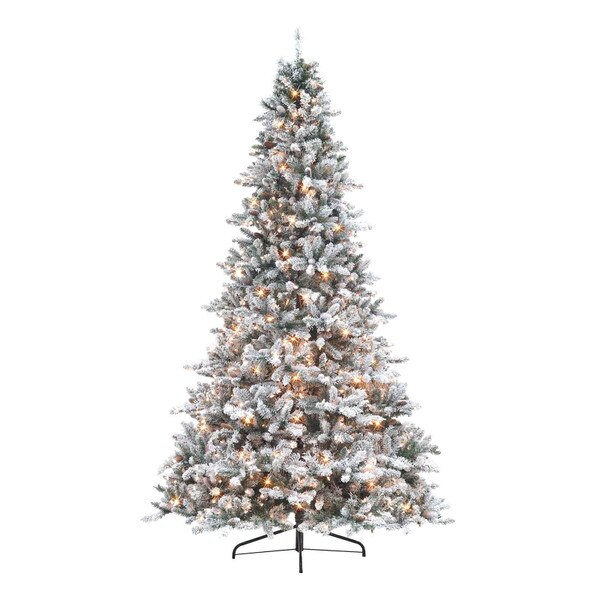 Christmas Tree 9FT Birmingham Flocked Christmas Tree Earl May