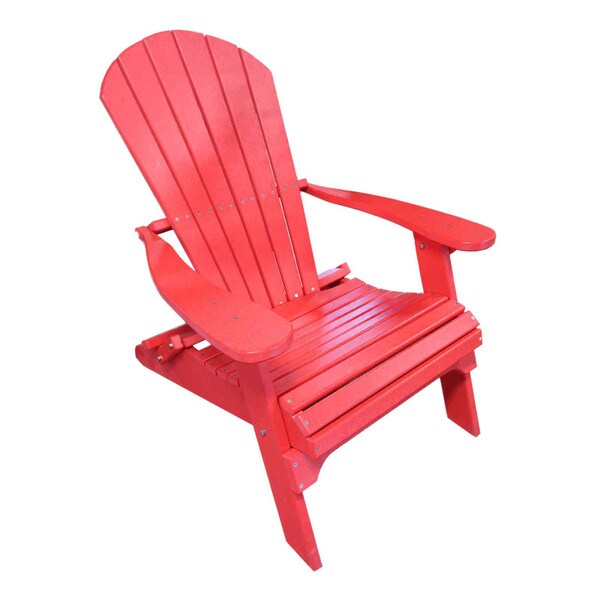 Bright red outlet chair