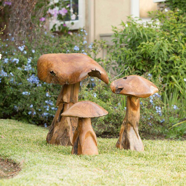 Reclaimed Teak Mushroom Stool Collection