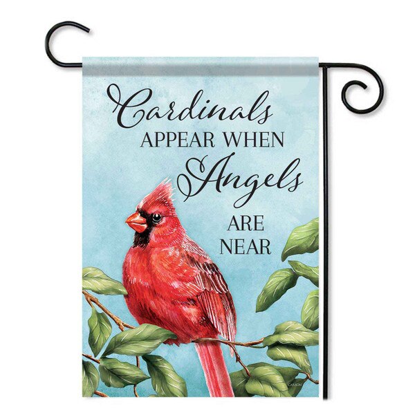 Garden Flag Cardinals with Angels Earl May