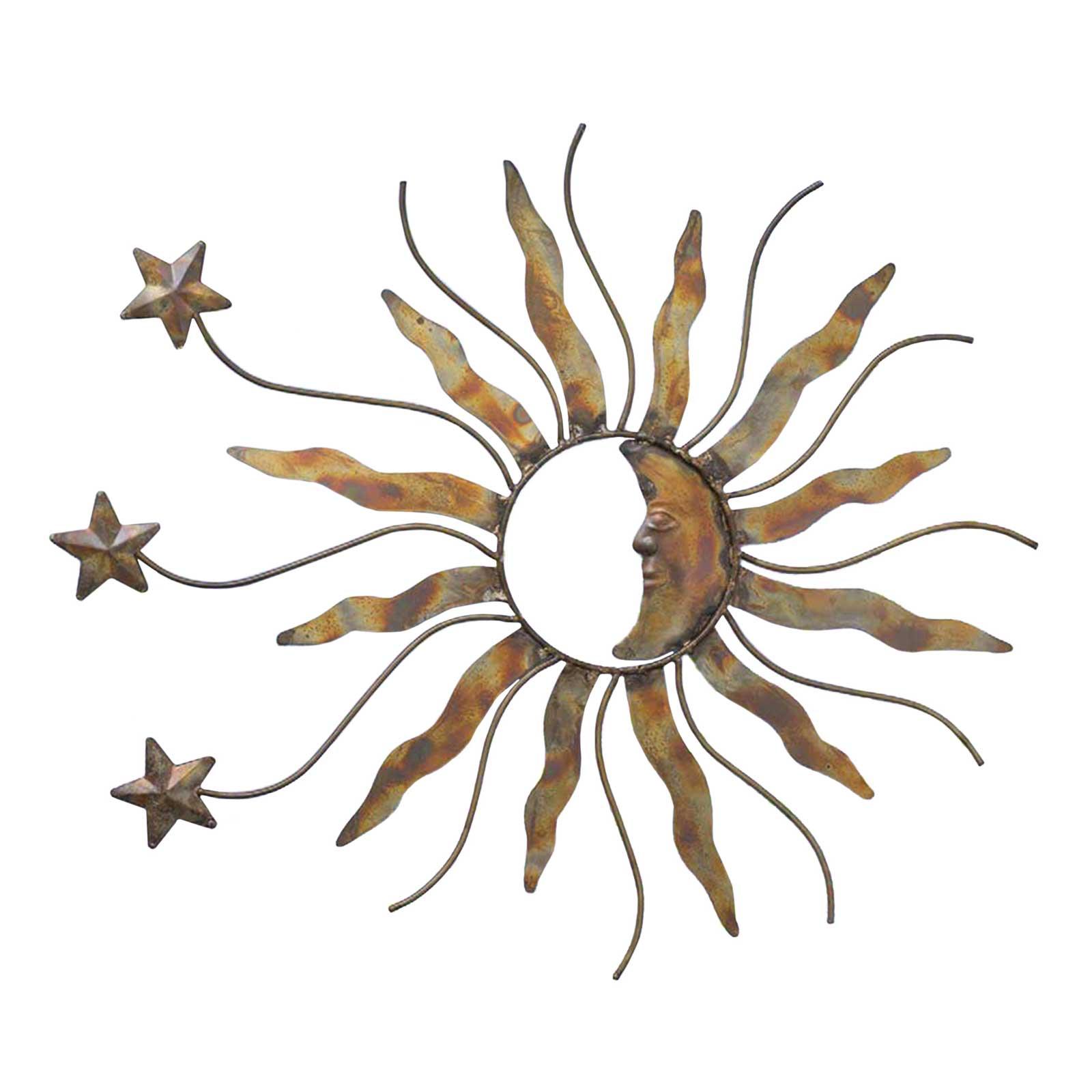 Metal Wall Decor with Sun/Moon/Star Earl May