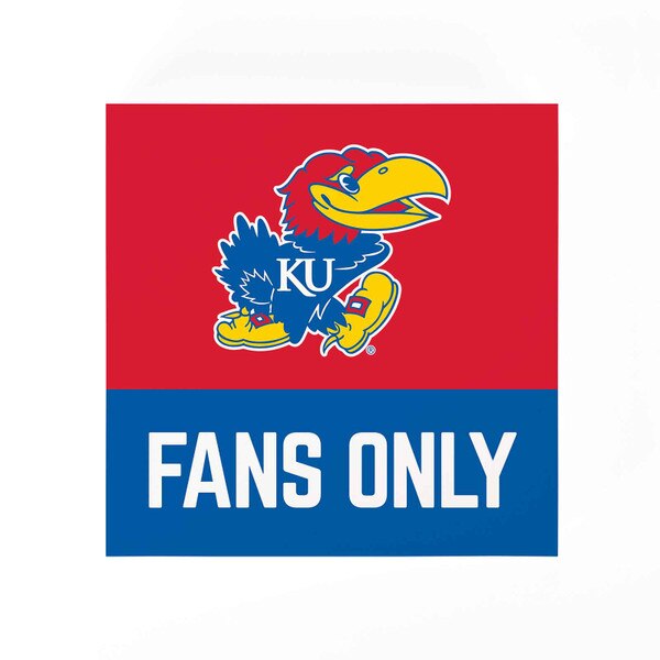 College Tabletop Sign Kansas Fans Only Earl May