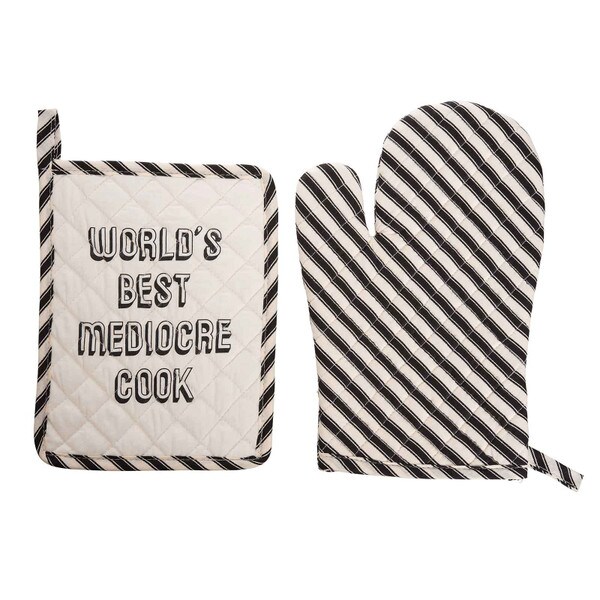 Hot Pad & Oven Mitt Set - World's Best