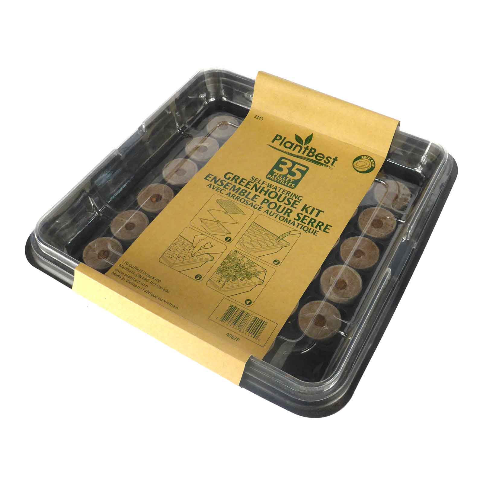 PlantBest Premium Self-Watering 35 Pellet Greenhouse Kit | Earl May