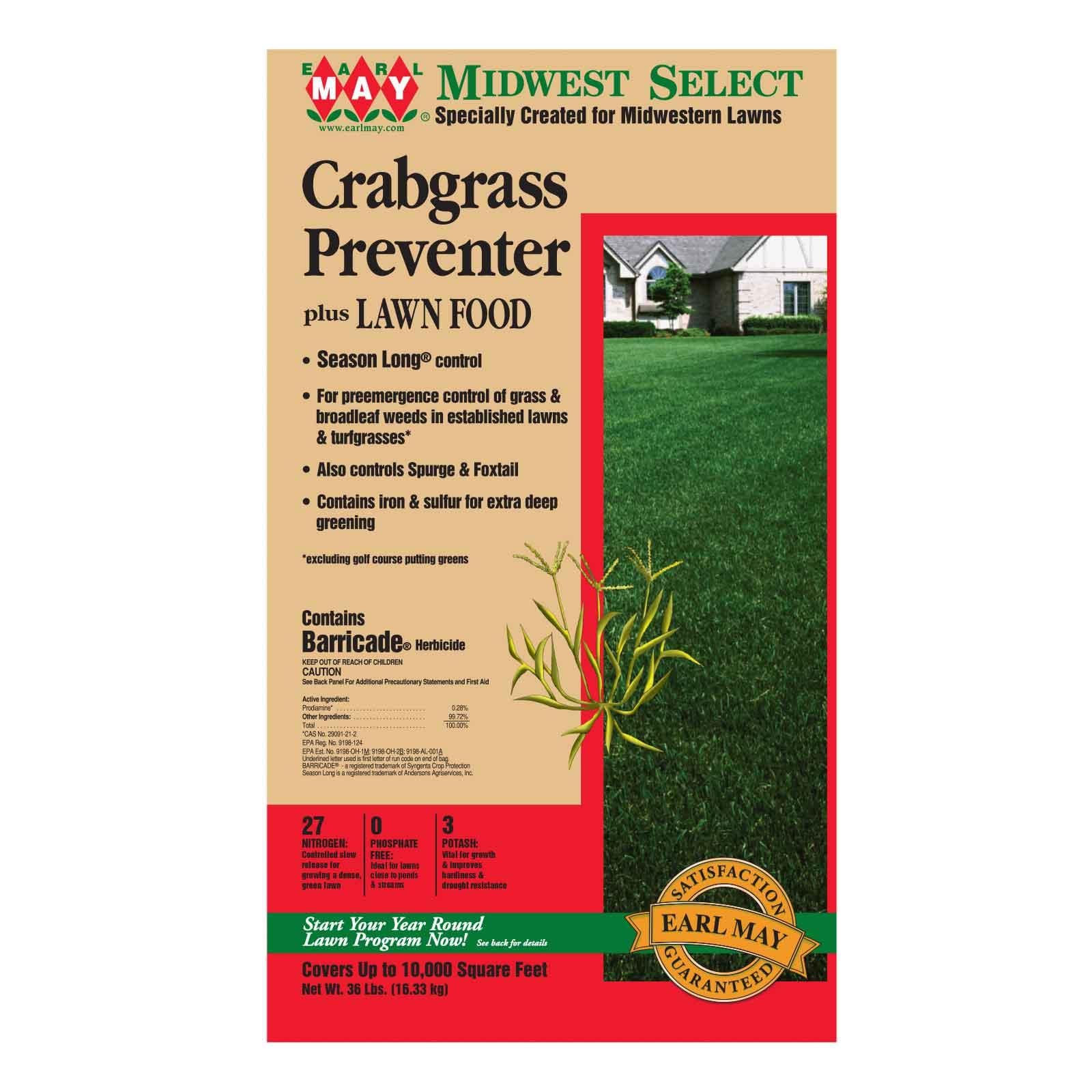 Earl May Crabgrass Preventer Plus Lawn Food Earl May